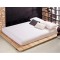 Cearceaf de pat cu elastic din bumbac ranforce 100% , 240 X 240 cm alb uni 