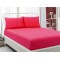 Cearceaf de pat cu elastic din bumbac ranforce 100%,   200x200 cm,  fucsia
