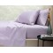 Cearceaf de pat cu elastic din bumbac ranforce 100% 240 x240 cm lila