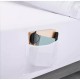 Cearceaf de pat din bumbac ranforce, cu buzunare laterale Storage Pockets Smart, pentru depozitare telefon sau telecomanda tv, 260 x 260, alb uni