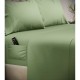 Cearceaf de pat din bumbac ranforce, cu buzunare laterale Storage Pockets Smart, pentru depozitare telefon sau telecomanda tv, 260 x 260, verde deschis
