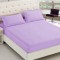 Cearceaf de pat  cu elastic , pentru o saltea de 1 persoana ,   140  x 240 cm bumbac ranforce,  Purple Light