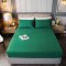 Cearceaf de pat cu elastic din bumbac ranforce 100% 240 x240 cm verde iarba
