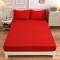 Cearceaf de pat cu elastic din bumbac ranforce 100% 240 x240 cm rosu deschis
