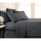 Cearceaf de pat dublu extra , simplu , fara elastic pentru saltele inalte,  280 x 280 cm , bumbac ranforce , gri inchis