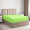 Cearceaf de pat  cu elastic , pentru o saltea de 1 persoana ,    140  x 200 cm , bumbac ranforce,  verde lime 