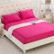 Cearceaf de pat cu elastic din bumbac ranforce 100%,260 x260 cm roz siclam