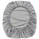 Cearceaf de pat cu elastic din bumbac ranforce 100%,260 x260 cm gri petrol