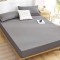 Cearceaf de pat cu elastic din bumbac ranforce 100%,260 x260 cm gri cenusiu