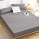 Cearceaf de pat cu elastic din bumbac ranforce 100%,260 x260 cm gri cenusiu
