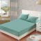 Cearceaf de pat cu elastic din bumbac ranforce 100%,260 x260 cm, verde menta