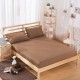 Cearceaf de pat cu elastic din bumbac ranforce 100%, 260 x260 brown light