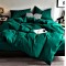 Cearceaf de pat  simplu , fara elastic , 250x240 cm bumbac ranforce , verde inchis