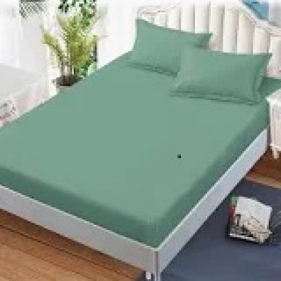 Cearceaf de pat  simplu , fara elastic , 250x240 cm bumbac ranforce , verde menta 