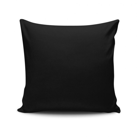 Set 2 fete de perna 70x70 cm bumbac ranforce negru uni