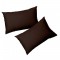 Set 2 fete de perna 40x60 cm,  bumbac ranforce , maro inchis 
