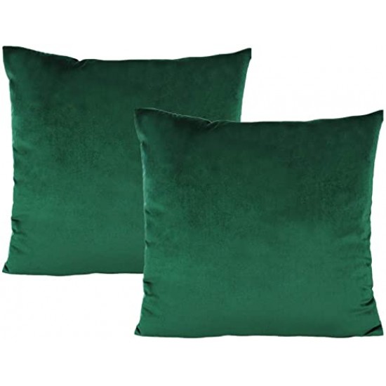 Set 2 fete de perna 40x40 cm bumbac ranforce verde inchis