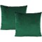Set 2 fete de perna 40x40 cm bumbac ranforce verde inchis