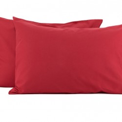 Set 2 fete de perna 50x70 cm bumbac ranforce rosu  aprins 