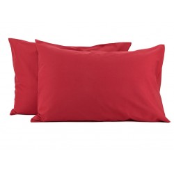Set 2 fete de perna 50x70 cm bumbac ranforce rosu  aprins 