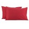 Set 2 fete de perna 50x70 cm bumbac ranforce rosu  aprins 