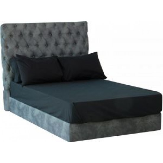 Set 2 fete de perna 50x70 cm bumbac ranforce negru uni