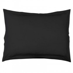 Set 2 fete de perna 50x70 cm bumbac ranforce negru uni