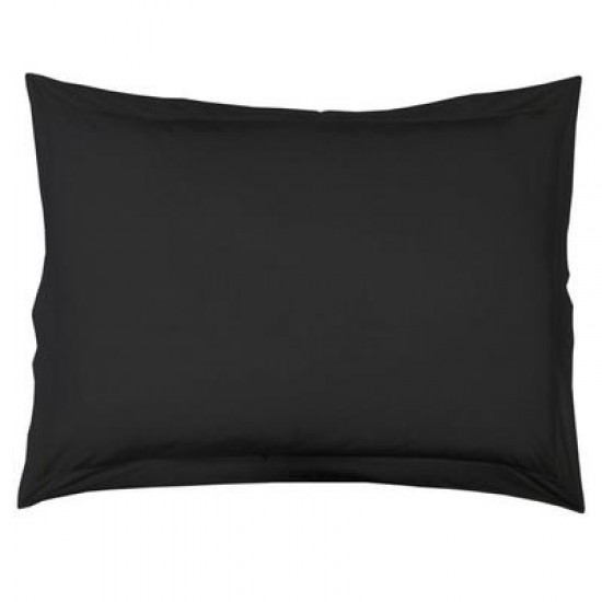 Set 2 fete de perna 50x70 cm bumbac ranforce negru uni