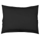 Set 2 fete de perna 50x70 cm bumbac ranforce negru uni