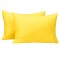 Set 2 fete de perna 50x70 cm bumbac ranforce galben uni