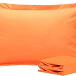 Set 2 fete de perna 50x70 cm bumbac ranfoce orange uni