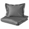 Set 4 fete de perna 70x70 cm bumbac ranforce gri