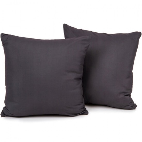 Set 2 fete de perna 90 x 90 cm bumbac ranforce gri antracit