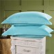 Set 2 fete de perna 70x70 cm bumbac ranforce albastru azur