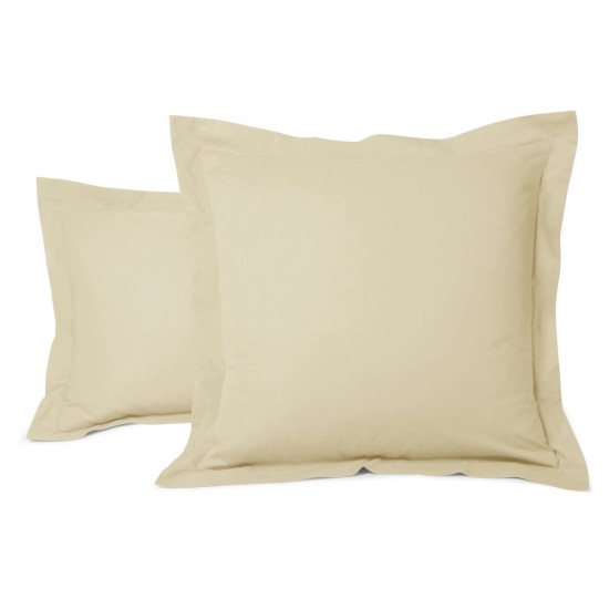 Set 2 fete de perna 70x70 cm bumbac ranforce bej