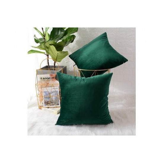 Set 2 fete de perna 40x40 cm bumbac ranforce green dark
