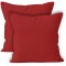 Set 2 fete de perna 40x40 cm bumbac ranforce rosu dark