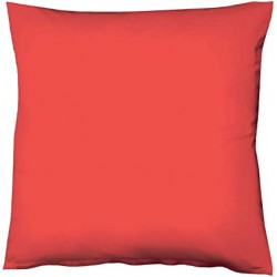 Set 2 fete de perna 40x40 cm bumbac ranforce rosu deschis