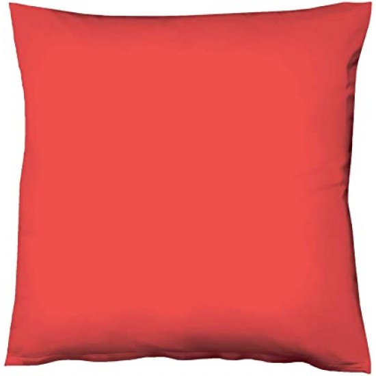 Set 2 fete de perna 40x40 cm bumbac ranforce rosu deschis
