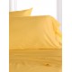 Set 2 fete de perna 70x70 cm bumbac ranforce galben uni