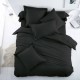Set 2 fete de perna 70x70 cm bumbac ranforce negru uni