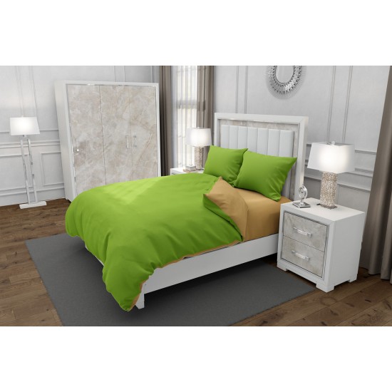 Set 2 fete de perna 70x70 cm bumbac ranforce verde deschis
