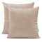 Set 2 fete de perna 40x40 cm bumbac ranforce cappuccino