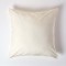 Set 2 fete de perna 35 x 35 cm bumbac ranforce crem uni