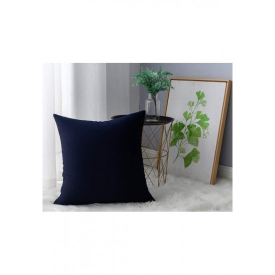 Set 2 fete de perna 40x40 cm bumbac ranforce bleu inchis