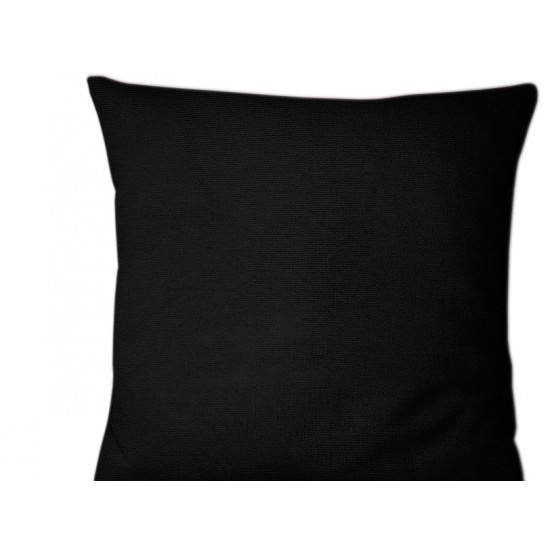 Set 2 fete de perna 35 x 35 cm bumbac ranforce negru uni