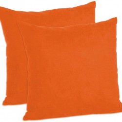 Set 2 fete de perna 40x40 cm bumbac ranforce orange light