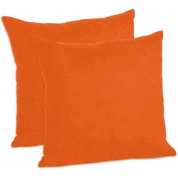 Set 2 fete de perna 40x40 cm bumbac ranforce orange light