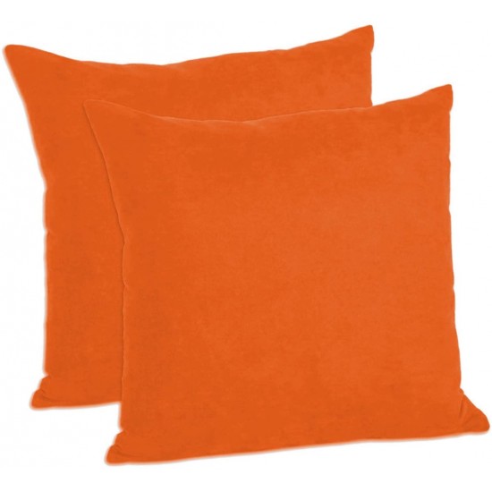 Set 2 fete de perna 40x40 cm bumbac ranforce orange light