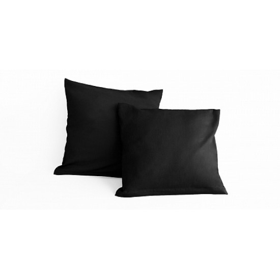Set 2 fete de perna 40x40 cm bumbac ranforce negru